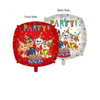 Paw Patrol Dual Faced, Mancs Őrjárat fólia lufi 46 cm Paw Patrol Dual Faced, Mancs Őrjárat fólia lufi 46 cm