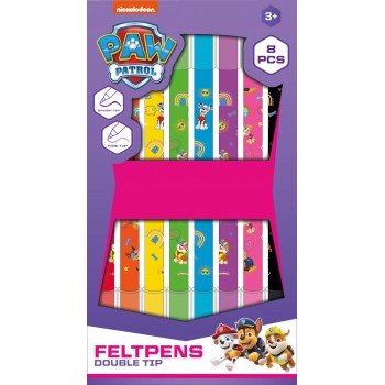 Mancs Őrjárat Girls kétoldalú filctoll 8 db-os Mancs Őrjárat Girls kétoldalú filctoll 8 db-os