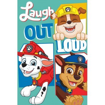 Mancs Őrjárat Laugh Kéztörlő arctörlő, törölköző 30*50cm Mancs Őrjárat Laugh Kéztörlő arctörlő, törölköző 30*50cm