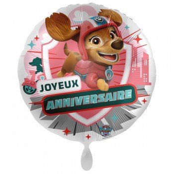 Mancs Őrjárat Liberty Joyeux Anniversaire fólia lufi 43 cm Mancs Őrjárat Liberty Joyeux Anniversaire fólia lufi 43 cm