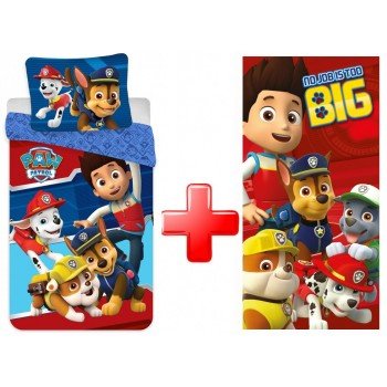 Mancs Őrjárat microfibre ágyneműhuzat és törölköző szett Mancs Őrjárat microfibre ágyneműhuzat és törölköző szett