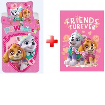 Mancs Őrjárat Pawfect gyerek ágyneműhuzat és polár takaró szett Mancs Őrjárat Pawfect gyerek ágyneműhuzat és polár takaró szett