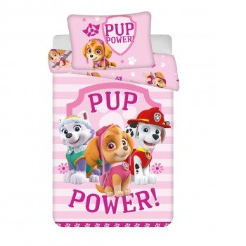 Mancs Őrjárat Pup Power gyerek ágyneműhuzat 100×135cm, 40×60 cm Mancs Őrjárat Pup Power gyerek ágyneműhuzat 100×135cm, 40×60 cm