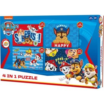 Mancs Őrjárat puzzle 4 az 1-ben Mancs Őrjárat puzzle 4 az 1-ben