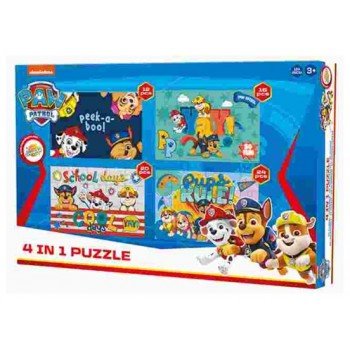 Mancs Őrjárat puzzle 4 az 1-ben Mancs Őrjárat puzzle 4 az 1-ben