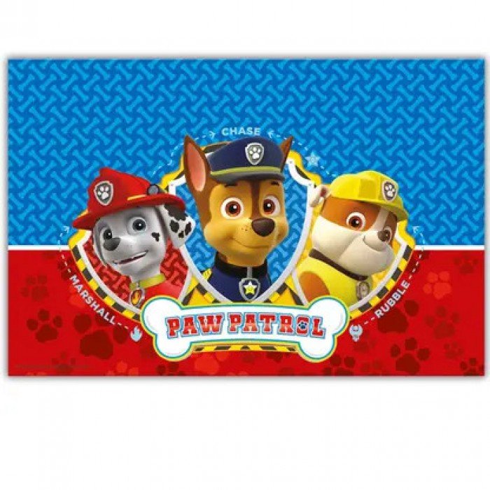 Paw Patrol Ready For Action, Mancs Őrjárat műanyag asztalterítő 120x180 cm