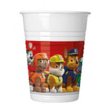 Paw Patrol Ready For Action, Mancs Őrjárat műanyag pohár 8 db-os 200 ml Paw Patrol Ready For Action, Mancs Őrjárat műanyag pohár 8 db-os 200 ml