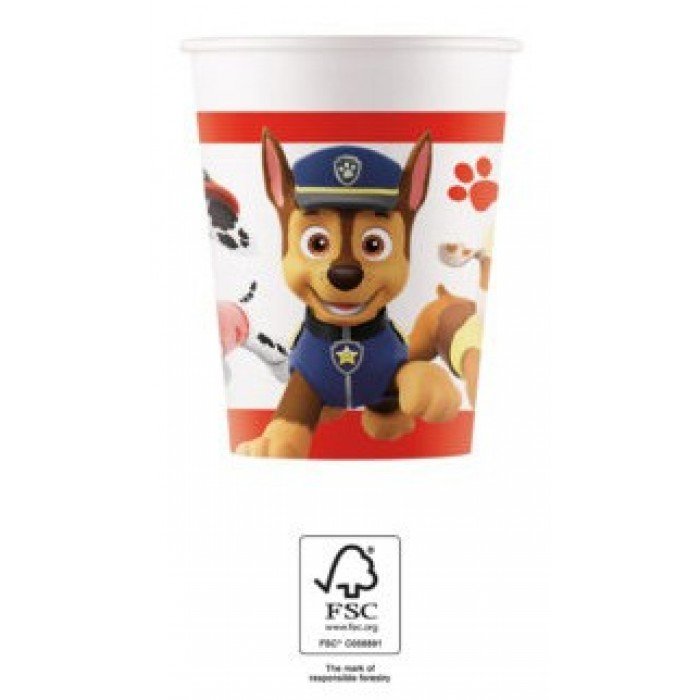 Paw Patrol Ready For Action, Mancs Őrjárat papír pohár 8 db-os 200 ml FSC