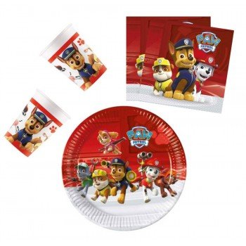 Paw Patrol Ready For Action, Mancs Őrjárat party szett 36 db-os 23 cm-es tányérral Paw Patrol Ready For Action, Mancs Őrjárat party szett 36 db-os 23 cm-es tányérral