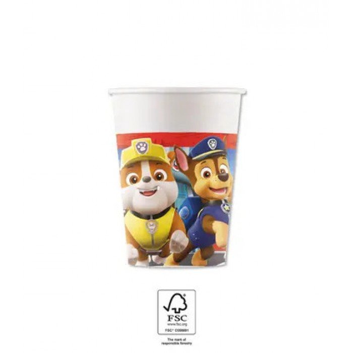 Paw Patrol Rescue Heroes, Mancs Őrjárat papír pohár 8 db-os 200 ml FSC