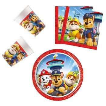 Paw Patrol Rescue Heroes, Mancs Őrjárat party szett 36 db-os 20 cm-es tányérral Paw Patrol Rescue Heroes, Mancs Őrjárat party szett 36 db-os 20 cm-es tányérral