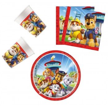 Paw Patrol Rescue Heroes, Mancs Őrjárat party szett 36 db-os 23 cm-es tányérral Paw Patrol Rescue Heroes, Mancs Őrjárat party szett 36 db-os 23 cm-es tányérral