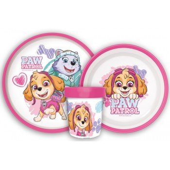 Mancs Őrjárat Sketch csúszásmentes étkészlet, micro műanyag szett Mancs Őrjárat Sketch csúszásmentes étkészlet, micro műanyag szett