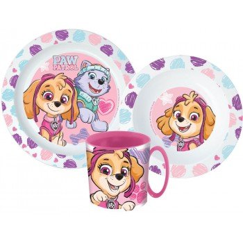 Mancs Őrjárat Sketch étkészlet, micro műanyag szett Mancs Őrjárat Sketch étkészlet, micro műanyag szett