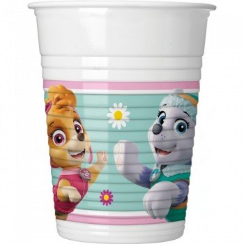 Paw Patrol Skye and Everest, Mancs Őrjárat műanyag pohár 8 db-os 200 ml Paw Patrol Skye and Everest, Mancs Őrjárat műanyag pohár 8 db-os 200 ml