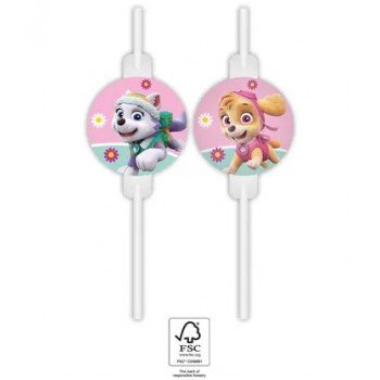 Paw Patrol Skye and Everest, Mancs Őrjárat papír szívószál, 4 db-os szett FSC Paw Patrol Skye and Everest, Mancs Őrjárat papír szívószál, 4 db-os szett FSC