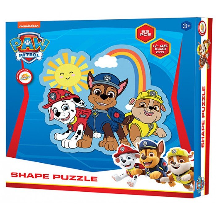 Mancs Őrjárat Sun forma puzzle 53 db-os