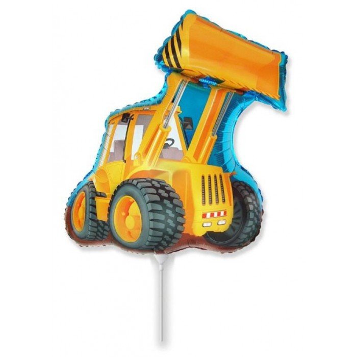 Excavator, Markológép fólia lufi 36 cm (WP)