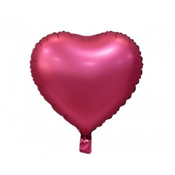 Matt Dark Pink Heart, Rózsaszín szív fólia lufi 37 cm Matt Dark Pink Heart, Rózsaszín szív fólia lufi 37 cm