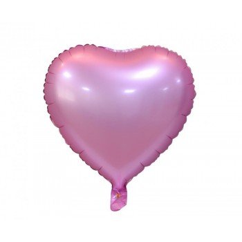 Matt Pink Heart, Rózsaszín szív fólia lufi 37 cm Matt Pink Heart, Rózsaszín szív fólia lufi 37 cm