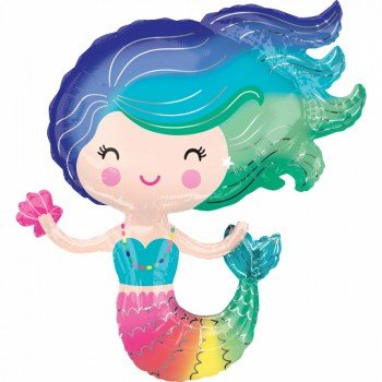 Mermaid, Sellő Fólia lufi 76 cm Mermaid, Sellő Fólia lufi 76 cm