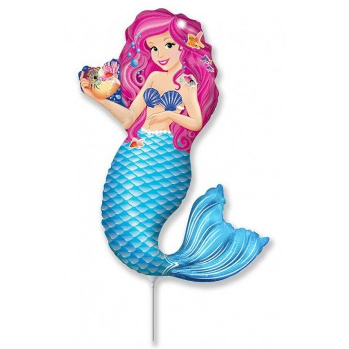 Mermaid Zoe, Sellő fólia lufi 61 cm