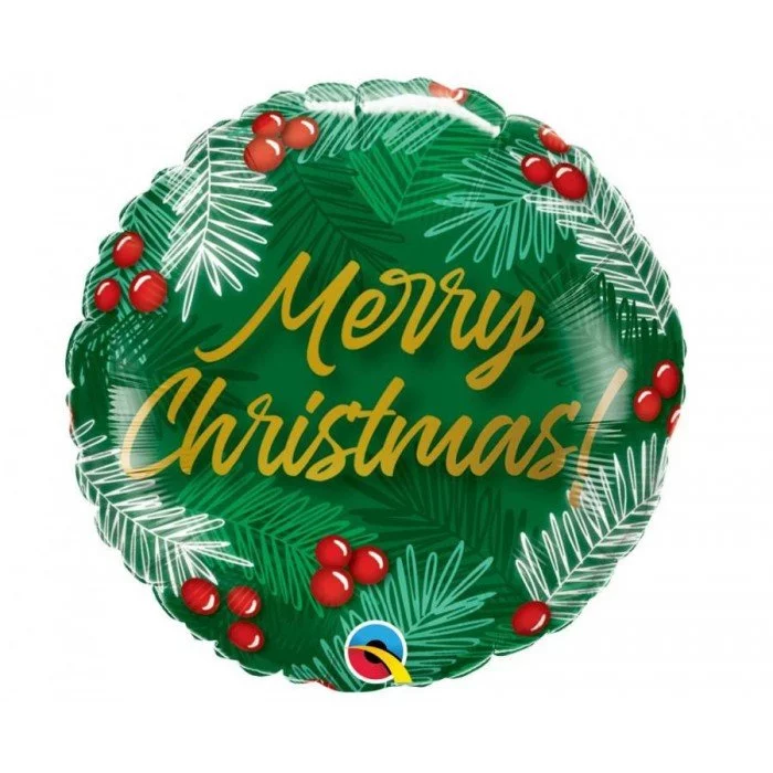 Merry Christmas Mistletoe, Karácsony fólia lufi 46 cm Merry Christmas Mistletoe, Karácsony fólia lufi 46 cm