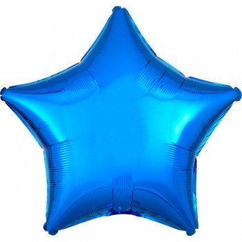 Metallic Blue csillag fólia lufi 48 cm Metallic Blue csillag fólia lufi 48 cm