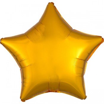 Metallic Gold csillag fólia lufi 48 cm Metallic Gold csillag fólia lufi 48 cm