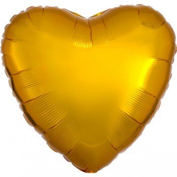 Metallic Gold szív fólia lufi 43 cm Metallic Gold szív fólia lufi 43 cm