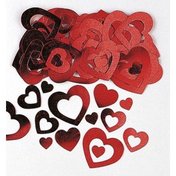 Metallic Szíves konfetti