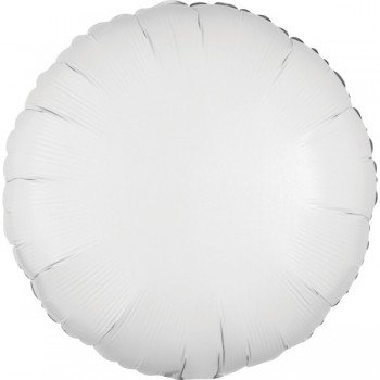 Metallic White kör fólia lufi 43 cm Metallic White kör fólia lufi 43 cm
