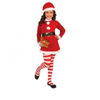 Mikulás lány Santa Girl jelmez 7-9 év Mikulás lány Santa Girl jelmez 7-9 év