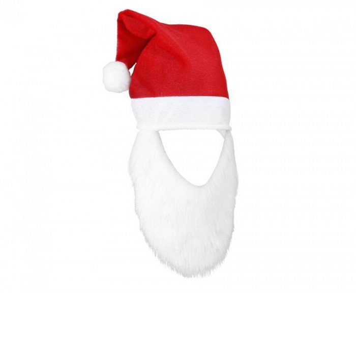 Santa hat, Mikulás sapka szakállal