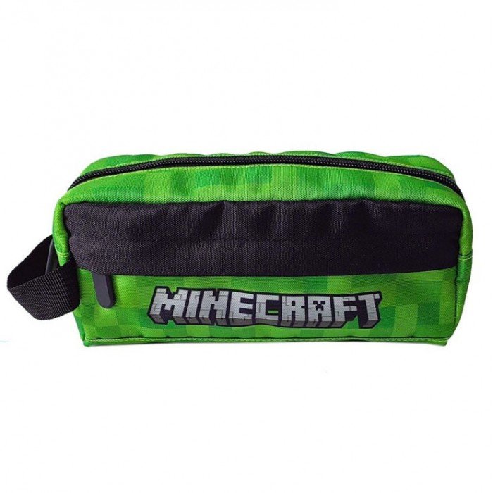 Minecraft 2 rekeszes tolltartó 23 cm