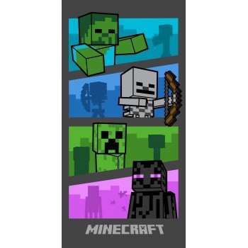 Minecraft Adventure fürdőlepedő, strand törölköző 70x140cm Minecraft Adventure fürdőlepedő, strand törölköző 70x140cm