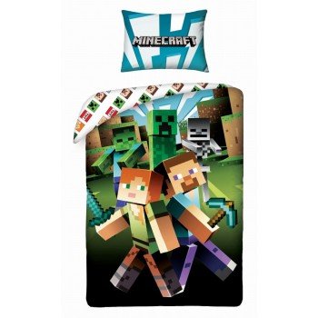 Minecraft ágyneműhuzat 140×200cm, 70×90 cm Minecraft ágyneműhuzat 140×200cm, 70×90 cm
