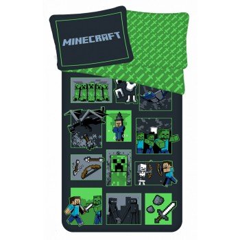 Minecraft ágyneműhuzat Survival Mode 140×200cm, 70×90 cm Minecraft ágyneműhuzat Survival Mode 140×200cm, 70×90 cm
