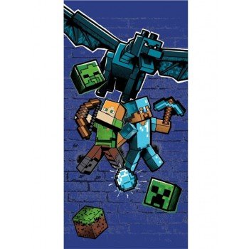 Minecraft Blue fürdőlepedő, strand törölköző 70x140cm (Fast Dry) Minecraft Blue fürdőlepedő, strand törölköző 70x140cm (Fast Dry)
