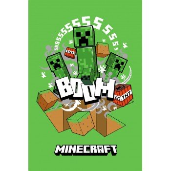 Minecraft Boom Creeper polár takaró 100*150cm Minecraft Boom Creeper polár takaró 100*150cm