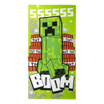 Minecraft Boom fürdőlepedő, strand törölköző 70x140cm (Fast Dry) Minecraft Boom fürdőlepedő, strand törölköző 70x140cm (Fast Dry)