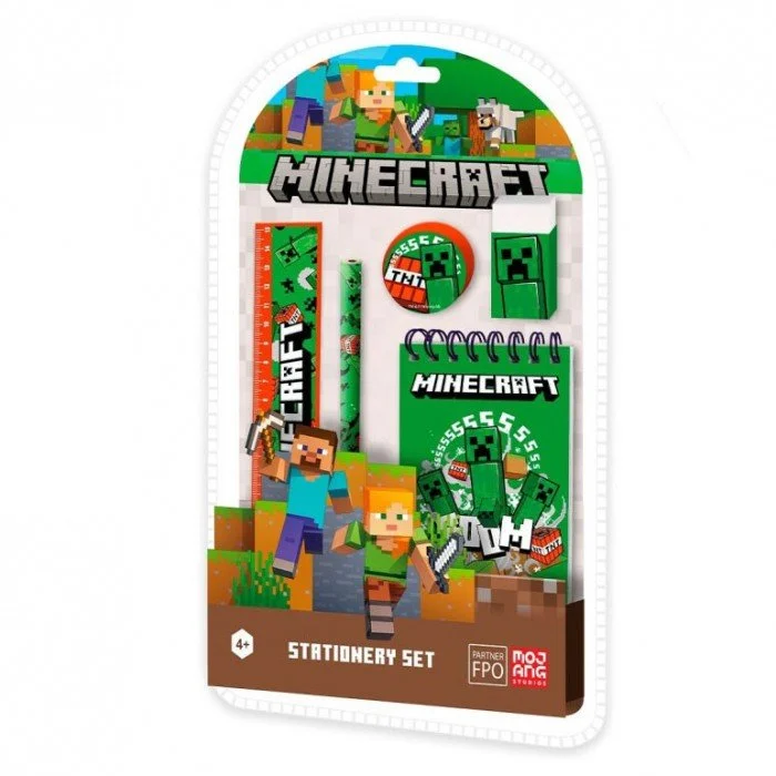 Minecraft Boom írószer szett 5 db-os Minecraft Boom írószer szett 5 db-os