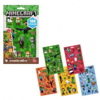 Minecraft Boom matrica szett 5 ív Minecraft Boom matrica szett 5 ív