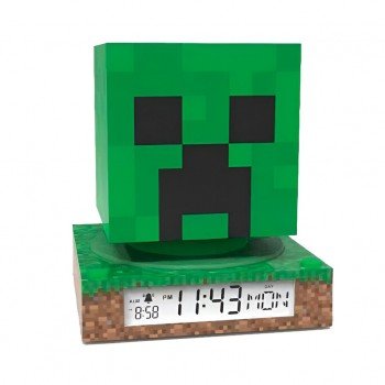 Minecraft Creeper 3D éjszakai lámpa és ébresztőóra Minecraft Creeper 3D éjszakai lámpa és ébresztőóra