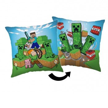 Minecraft Creeper Chaos párna, díszpárna 40x40 cm Minecraft Creeper Chaos párna, díszpárna 40x40 cm