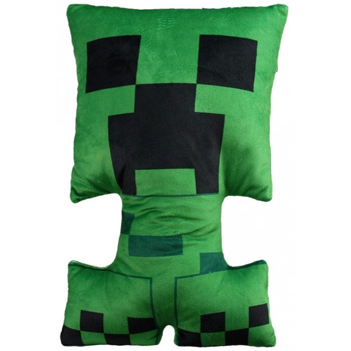 Minecraft Creeper formapárna, díszpárna 27x40 cm