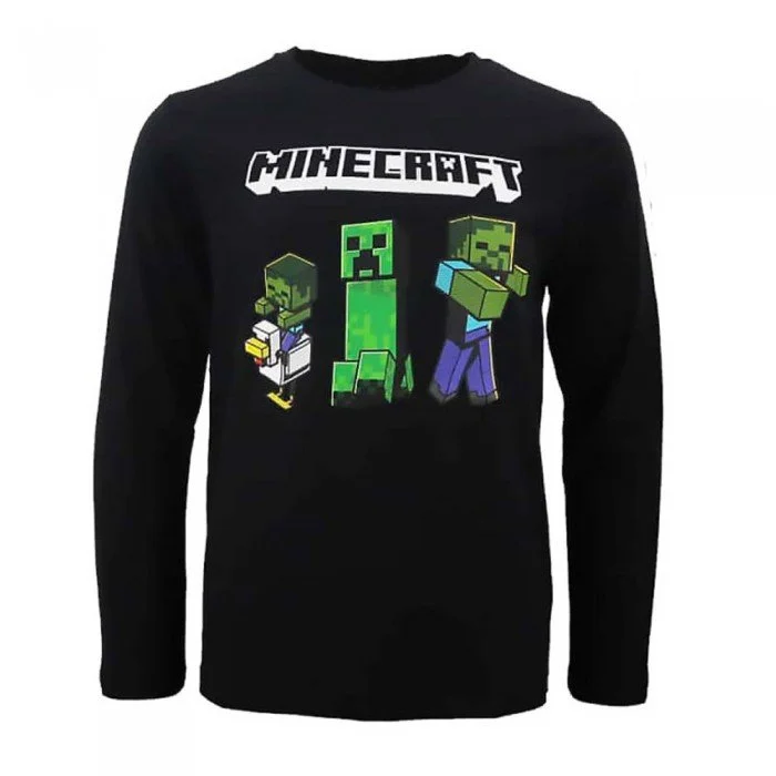 Minecraft Dark gyerek hosszú ujjú póló, felső 8 év Minecraft Dark gyerek hosszú ujjú póló, felső 8 év