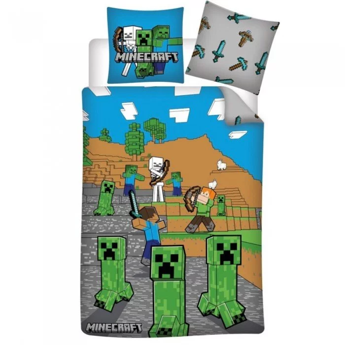 Minecraft Desert ágyneműhuzat 140×200cm, 63×63 cm microfibre Minecraft Desert ágyneműhuzat 140×200cm, 63×63 cm microfibre