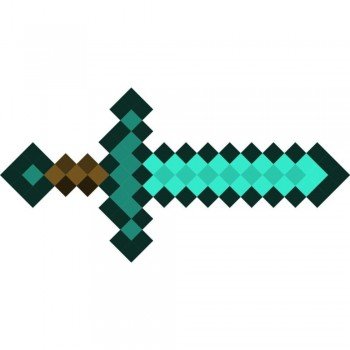 Minecraft Diamond Sword formapárna, díszpárna 34x21 cm Minecraft Diamond Sword formapárna, díszpárna 34x21 cm