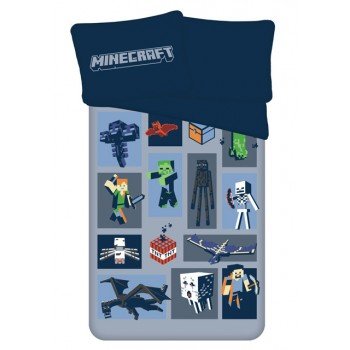 Minecraft Emblematic ágyneműhuzat 140×200cm, 70×90 cm microfibre Minecraft Emblematic ágyneműhuzat 140×200cm, 70×90 cm microfibre